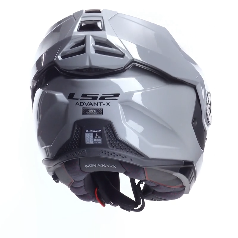 LS2 casco moto modular FF901 Advant X Solid gris nardo - Imagen 3