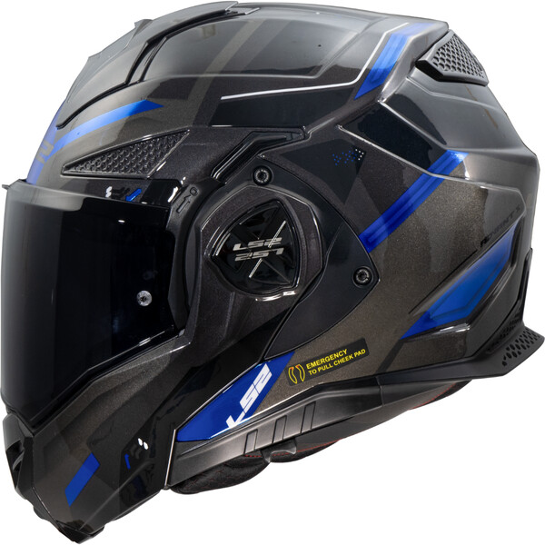 LS2 casco moto modular FF901 Advant X Spectrum azul