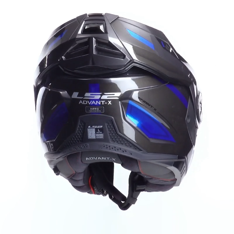 LS2 casco moto modular FF901 Advant X Spectrum azul - Imagen 3