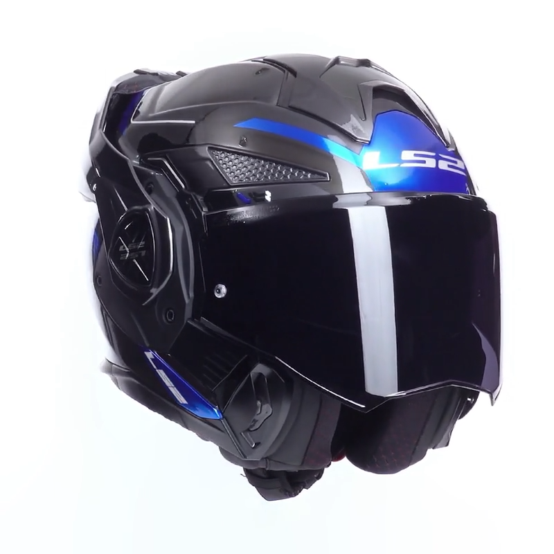 LS2 casco moto modular FF901 Advant X Spectrum azul - Imagen 4
