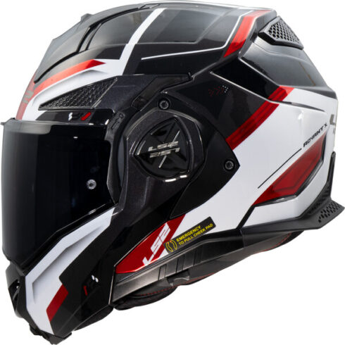 LS2 casco moto modular FF901 Advant X Spectrum rojo
