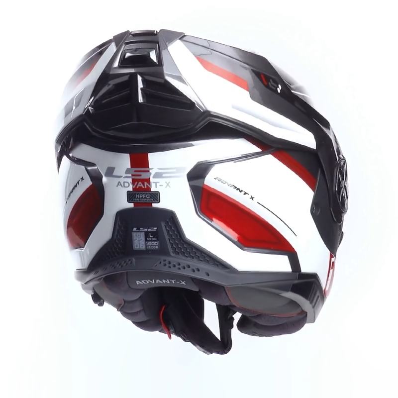 LS2 casco moto modular FF901 Advant X Spectrum rojo - Imagen 3