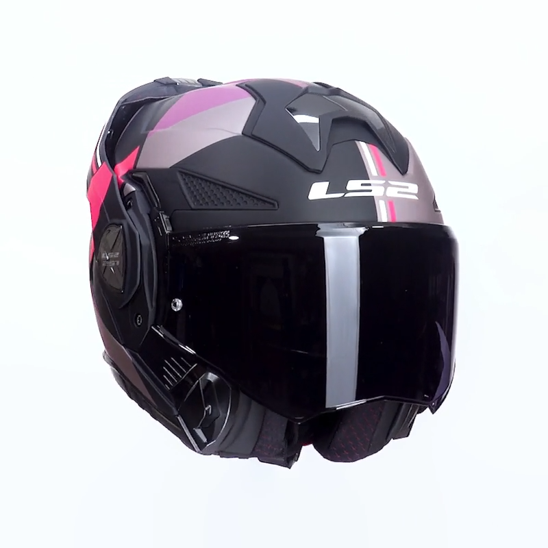 LS2 casco moto modular FF901 Advant X Ultra rosa - Imagen 4
