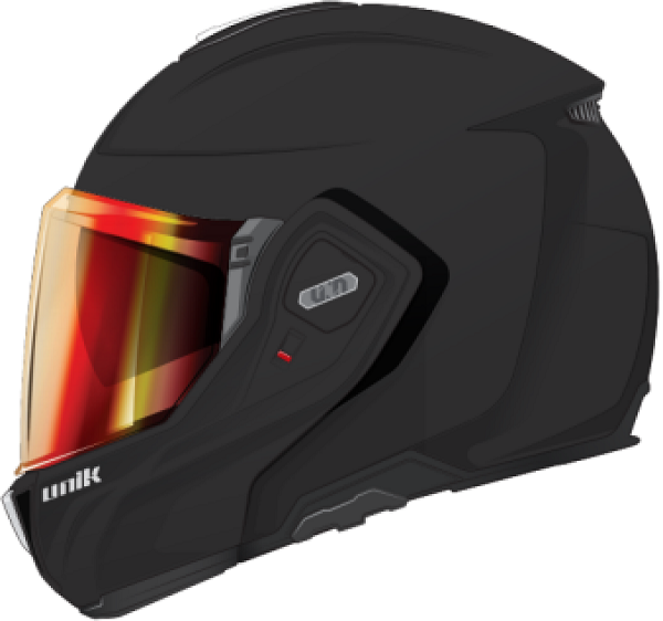 Unik casco modular 180º Spectrum DV Dotty negro mate