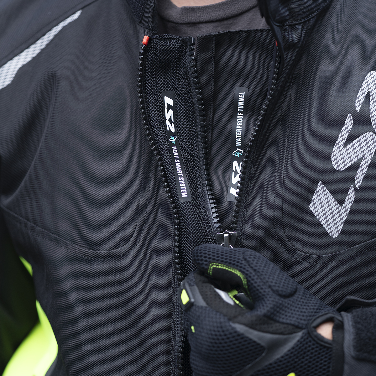 LS2 chaqueta moto Zoom flúor - Imagen 3