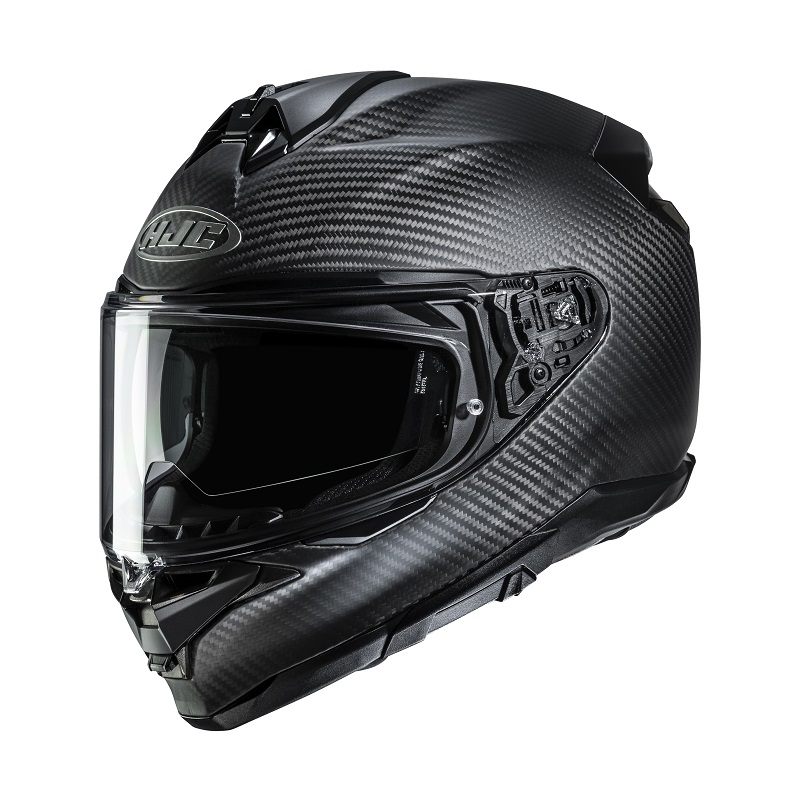 HJC casco moto integral F72 Carbon Solid negro mate