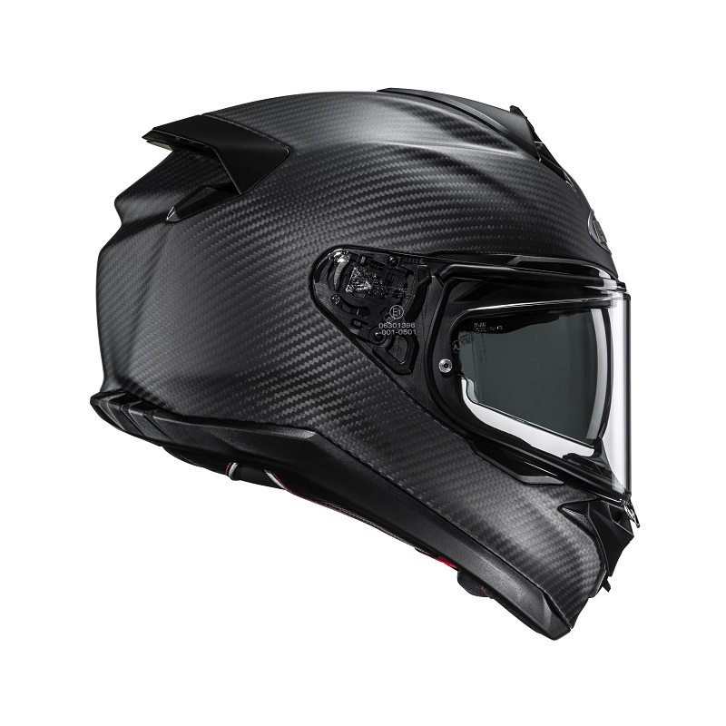 HJC casco moto integral F72 Carbon Solid negro mate - Imagen 4