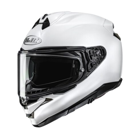 HJC casco moto integral F72 Solid blanco perla