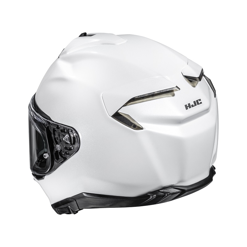 HJC casco moto integral F72 Solid blanco perla - Imagen 2