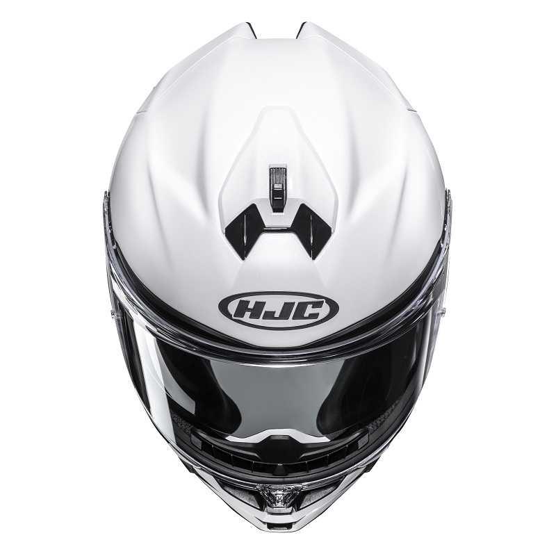 HJC casco moto integral F72 Solid blanco perla - Imagen 3