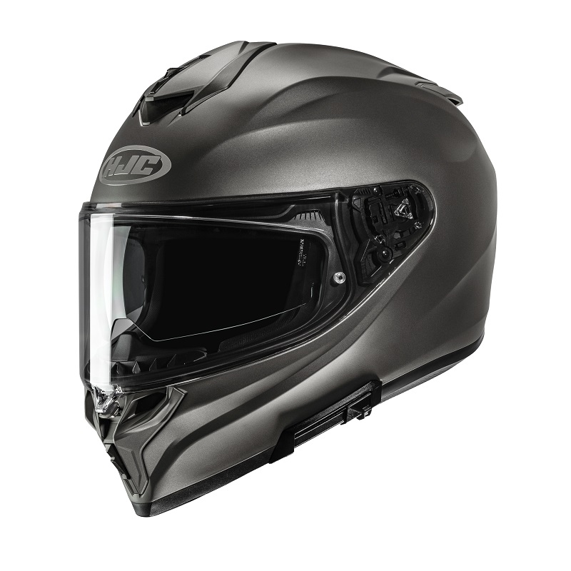 HJC casco moto integral I72 Solid titanio mate