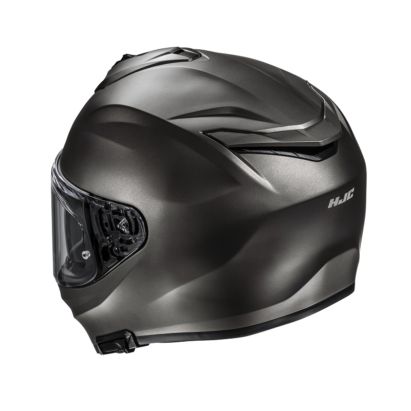 HJC casco moto integral I72 Solid titanio mate - Imagen 3
