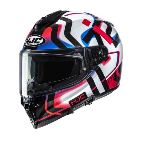 HJC casco moto integral I72 Tala MC21 rojo azul