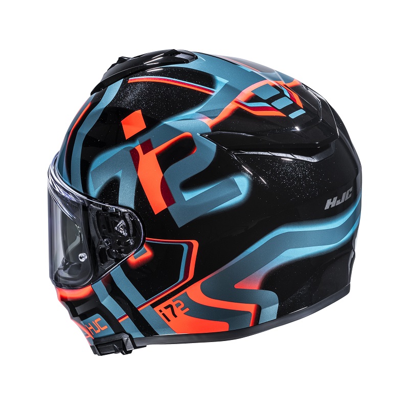HJC casco moto integral I72 Tala MC26H azul naranja - Imagen 3