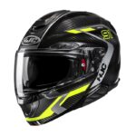 HJC casco moto modular RPHA 91 Carbon Lagos MC3H amarillo