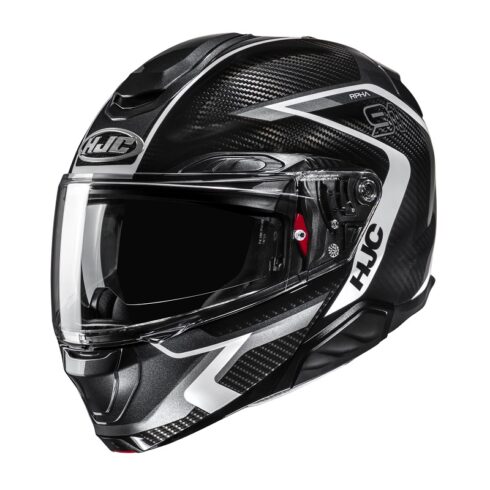 HJC casco moto modular RPHA 91 Carbon Lagos MC5 gris