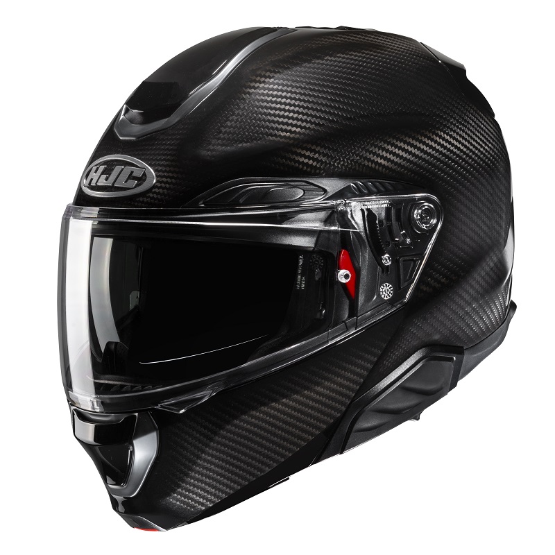 HJC casco moto modular RPHA 91 Carbon Solid negro