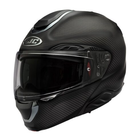 HJC casco moto modular RPHA 91 Carbon Solid negro mate