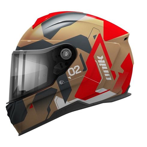 Unik casco integral Ultra Cyborg gold