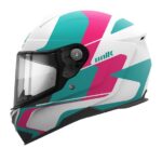 Unik casco integral Ultra Liveries rosa azul