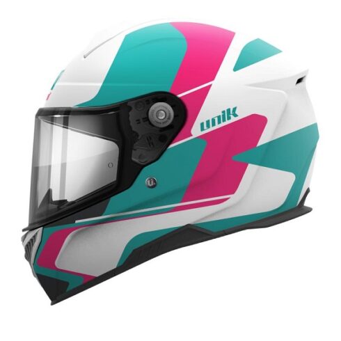 Unik casco integral Ultra Liveries rosa azul