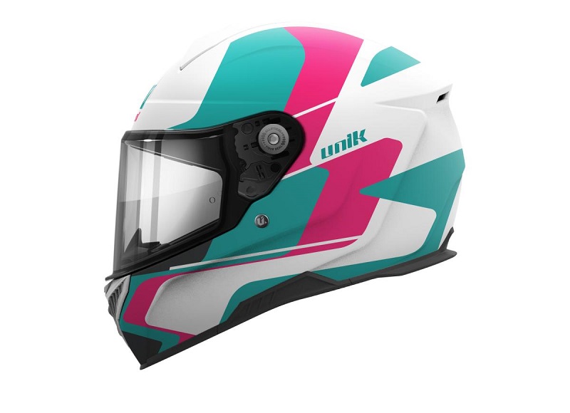 Unik casco integral Ultra Liveries rosa azul