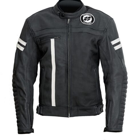 Garibaldi chaqueta moto piel Moka Racer Sas-tec