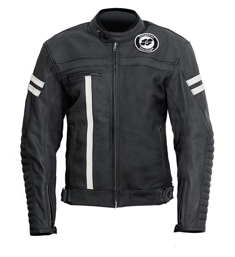 Garibaldi chaqueta moto piel Moka Racer Sas-tec
