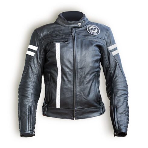 Garibaldi chaqueta moto mujer piel Moka Racer Sas-tec
