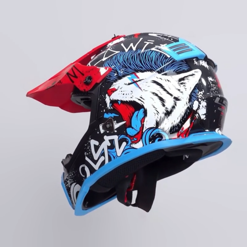 LS2 casco moto infantil FF437 Fast evo II Mini Starmaw
