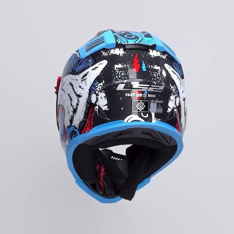 LS2 casco moto infantil FF437 Fast evo II Mini Starmaw - Imagen 2