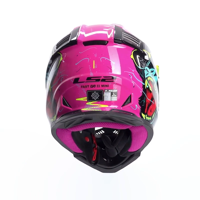 LS2 casco moto infantil FF437 Fast evo II Mini Gorilla - Imagen 2